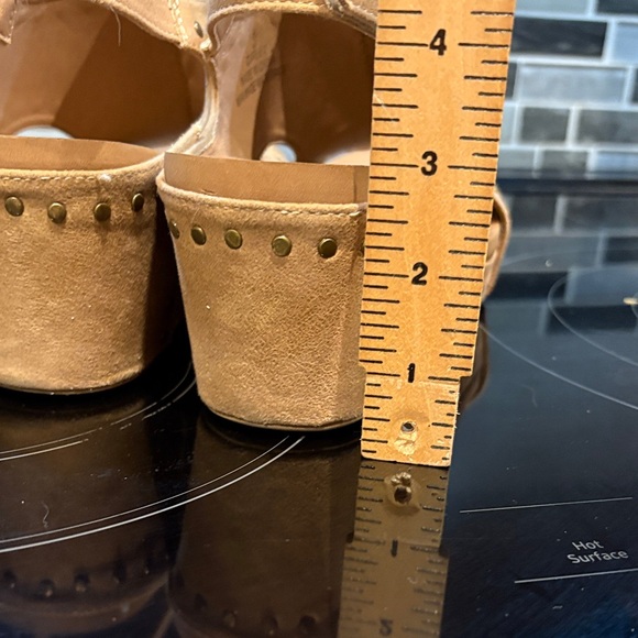 Corkys Carley Tan Studded Wedge Sandals - Picture 5 of 9